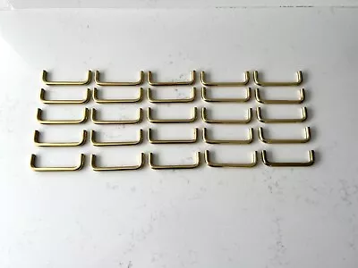 Lot Of 25 Vintage Mid Century Modern Furniture Drawer Door Brass Pulls Handles • $74.99