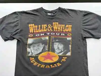 94 Willie Nelson X Waylon Jennings T Shirt Retro Style Basic Style Unisex NH7342 • $16.99