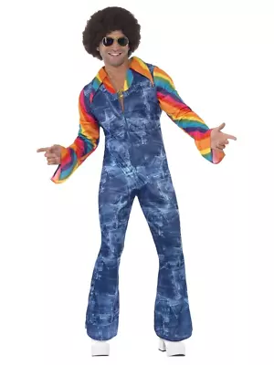 Groovier Dancer 60's Disco Retro Hippy 1960's Full Suit Fancy Dress Costume • $81.95