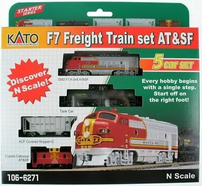 N Kato 20852 M1 & Kato 1066271 F7 Freight Train 5 Car Set • $255