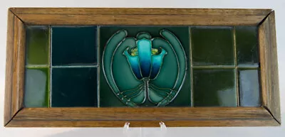 MINTONS TILE PANEL Glazed Earthenware With Oak Frame • $325