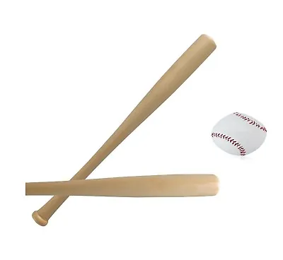 £12.99 • Buy Heavy Duty Wooden Baseball Rounders With Softball Bat Size 24 