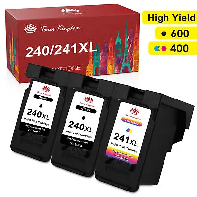 Premium PG-240XL CL-241XL Ink Set For Canon PIXMA MX432 MX452 MG3220 TS5120 LOT • $20.99