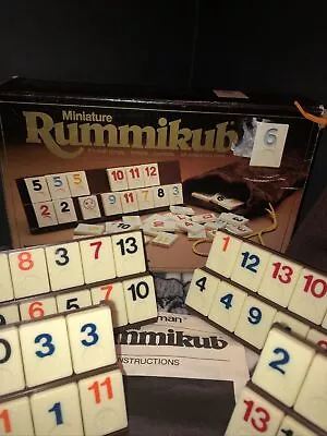 1981 Miniature Rummikub Pressman Travel Size Tile Game Complete Vintage Family • $21.98