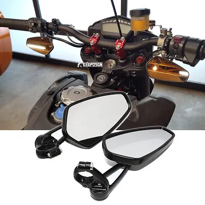 7/8  Bar End Mirrors Rearview For Ducati Monster 696 796 900 1100 959 Panigale • $27.35