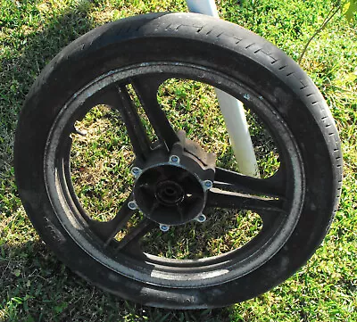 1983-84 Kawasaki ZX1100A GPz1100 Front Wheel 18  Black Pn# 41073-1206 • $37