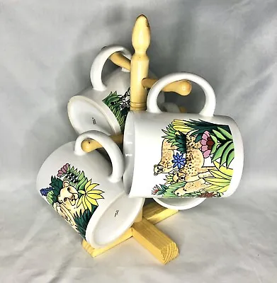 Vintage Wild Animal Mug Tree Set • £20.27