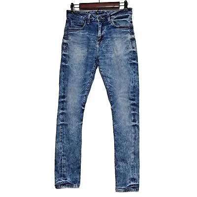 United Colors Benneton Jeans Men 30 Carrot Skinny Acid Wash Stretch Retro Style • $29.99