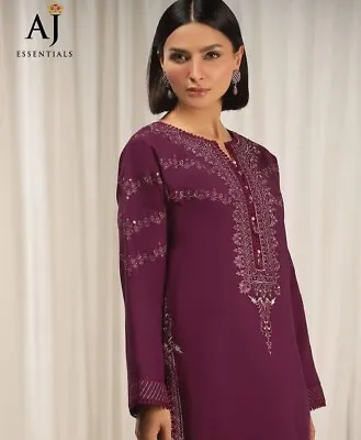 £58 • Buy  Pakistani Dress Asim Jofa Original Embroidered  Suits Stitched , 2pc Size  L