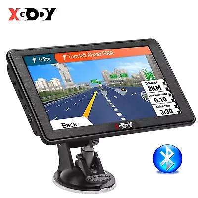 XGODY Car Truck 7 Inch GPS Navigation Navigator AU Lifetime Free Maps Bluetooth • $75.69