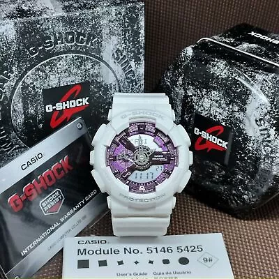 Casio G-Shock GA-110WS-7A Seasonal Collection 2023 Purple White Men's Watch • $256.76