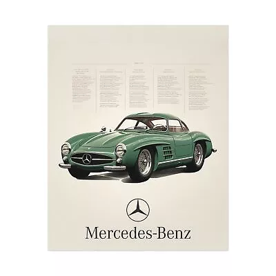 Mercedes-Benz 300 SLR Coupe Poster Mercedes-Benz 300 SLR Patent Print Mercedes • $15