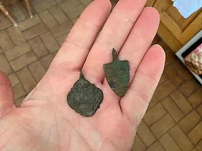 Two Medieval Heraldic Harness Pendants.Metal Detecting Finds • £14.50