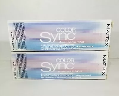 💜 2 LOT Matrix Color Sync Sheer Acidic Toner BRUNETTE MOCHA 2oz 💜 BEST DEAL  • $16.95