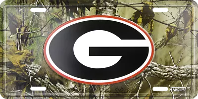 Georgia Bulldogs Realtree Camo Aluminum Metal License Plate Sign Tag • $9.95