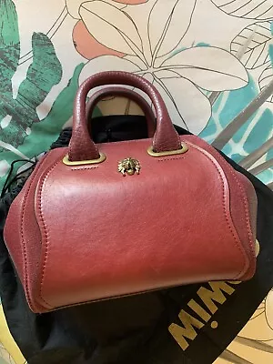 $125 • Buy Mimco Dark Pink Leather Handbag - NEW
