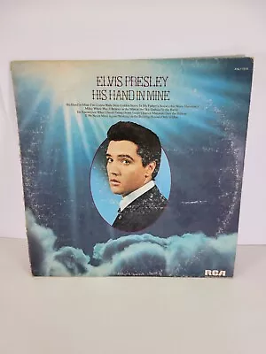 ELVIS PRESLEY - HIS HAND IN MINE 1976 Gospel Soul LP Album  • $5.40