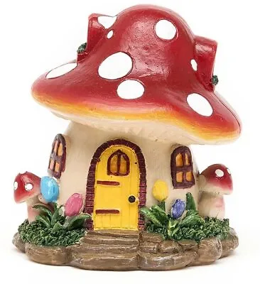 AKORD Miniature Fairy Garden Ornament Home Decor Mushroom House 8.6 X 10CM • £5.99