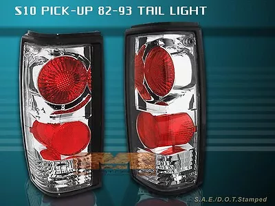 82-93 Chevy S10 Blazer Tail Lights Chrome 92 91 90 89 • $46.99