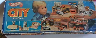  Vintage Hot Wheels Mattel 1980 City Sto & Go City Set Vintage READ** • $34