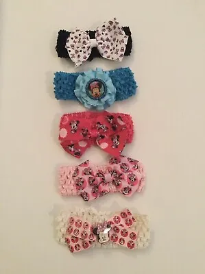 Baby/Child Headband Hairband Elastic With Minnie Mouse (5) • $7.99