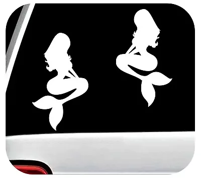 Mermaid Decal Sticker Set For Car Window Mirror Laptop Wall BG944 • $3.96