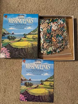 THE CASE OF THE MISSING LINKS 500pc Jigsaw Puzzle Mystery By BePuzzled 1990 • $8