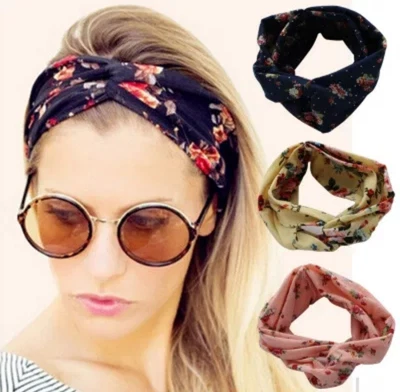 £2.99 • Buy Women Ladies Stretchy Twisted Knoted Head Wrap Bohoo Headband Turban Hair Band 