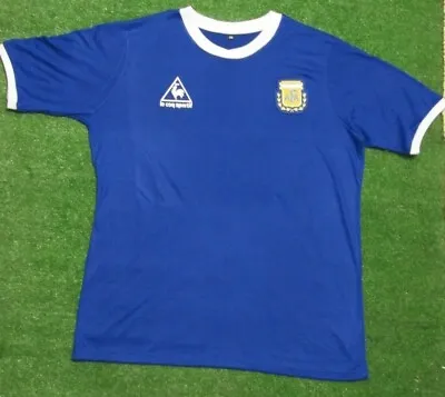 Argentina 1986 Away Retro Soccer Jersey Maradona • $49