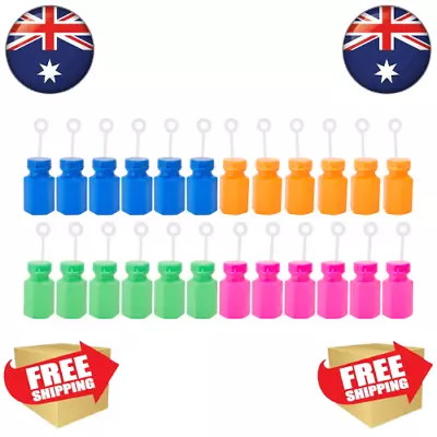 24pack MINI BUBBLE BOTTLES COLOURFUL KIDS BIRTHDAY PARTY SUPPLIES FAVOURS* • $7.55