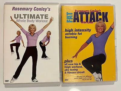 £4.50 • Buy 2 Rosemary Conley Workout DVDs Whole Body & Fat Attack  Never Played!!