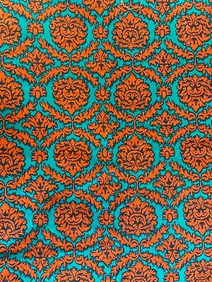 Vintage 1960s  1970s Cotton Fabric • £11