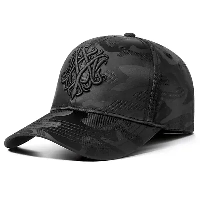 Embroidery Camouflage Baseball Cap For Men Military Tactical Hat Hiphop Snapback • £5.82