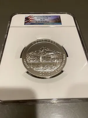 2010 P 5 Oz Silver 25c Mount Hood Ngc Sp 70 • $399