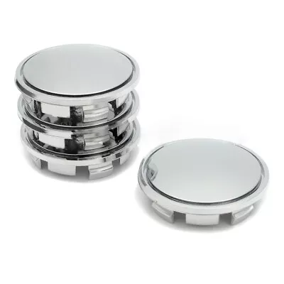 $9.99 • Buy 4Pcs Silver 65mm Chrome ABS Plastic Car Wheel Center Rim Hub Cover Cap Blank