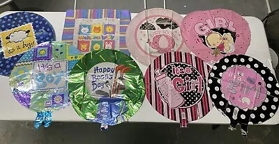 Mylar Balloon Lot/ 29 Mylar Balloon Assortment Baby/Bosses Day • $12.50