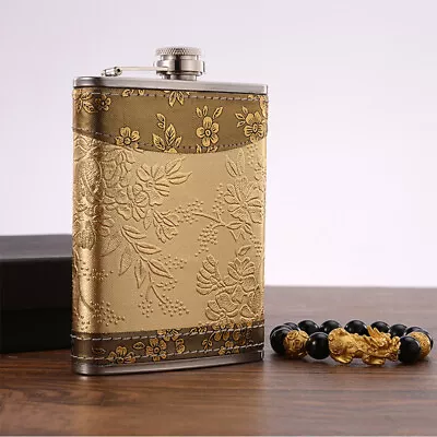  Man Stainless Steel Flask Men Suits Mini Bottles Of Alcohol • £9.82