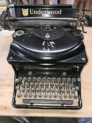 Underwood Noiseless Typewriter Vintage Antique • £45