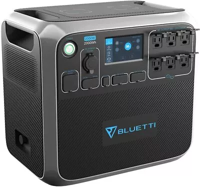 $2299.99 • Buy Portable Power Station AC200P 2000W 2000Wh Solar Generator 700W PV Max