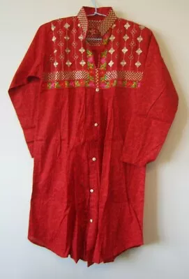 Indian Boy's / Men’s Shirt Embroidered Cotton Kurta Wedding Wear Small Size • £28.95