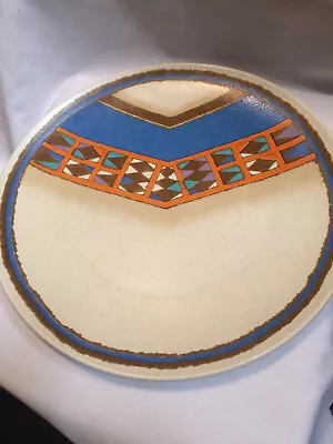 Vintage Mikasa Indian Feast Tepee Dinner Plate 12 1/4  Southwest DE853 Aztec • $35