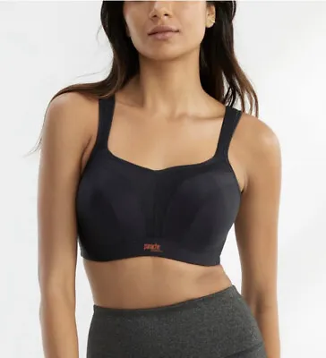 PANACHE Ultimate High Impact Underwire Sports Bra NEW Black Women’s Sz 32J • £43.78