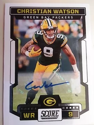 2023 Score - AUTOGRAPH #93 Christian Watson  • $5