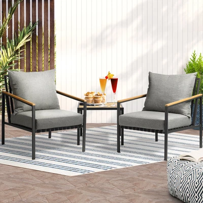 $129.90 • Buy Livsip Outdoor Furniture Setting 2-4 Piece Lounge Dining Set Garden Patio Pool