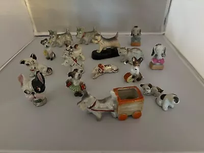 Vintage Made In Japan Ceramic Dog Collection Collectibles 18 Total • $19.99