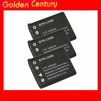 3x Battery Olympus Li-40B Li-42B VR-310 VR-320 VR-325 VR-330 TG-310 TG-320 D-630 • $33.95