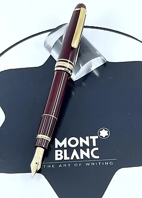 Montblanc Meisterstuck Mozart RARE Bordeaux Burgandy 18K M Nib Fountain Pen. • $600