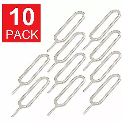 10x Sim Card Tray Ejector Pin Key IPhones/iPads Sim Card Eject Tool Samsung • $3.09