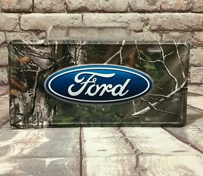 Ford Realtree Camo Aluminum License Plate - American Made • $7.99