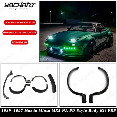 FRP Body Kit Auto For 89-97 Mazda Miata MX5 NA PD Style LIP FENDER WING SPOILER • $899